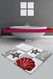 Комплект ковриков для ванной DO&CO (60Х100 см/50x60 см) DENIZ YILDIZI