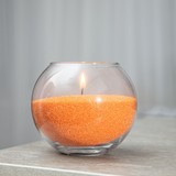 Готовая насыпная свеча Шар ароматизированная (оранжевая)